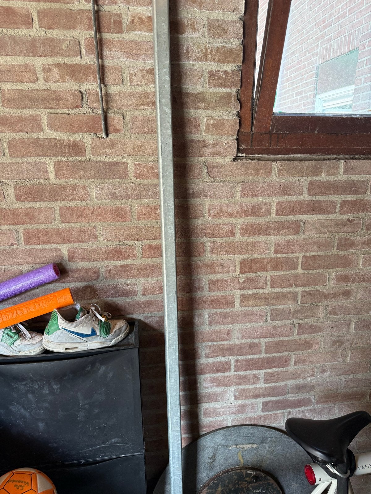 Verstelbare korfbalpaal met plaat, Sport en Fitness, Korfbal, Ophalen, Gebruikt, Korf of Paal