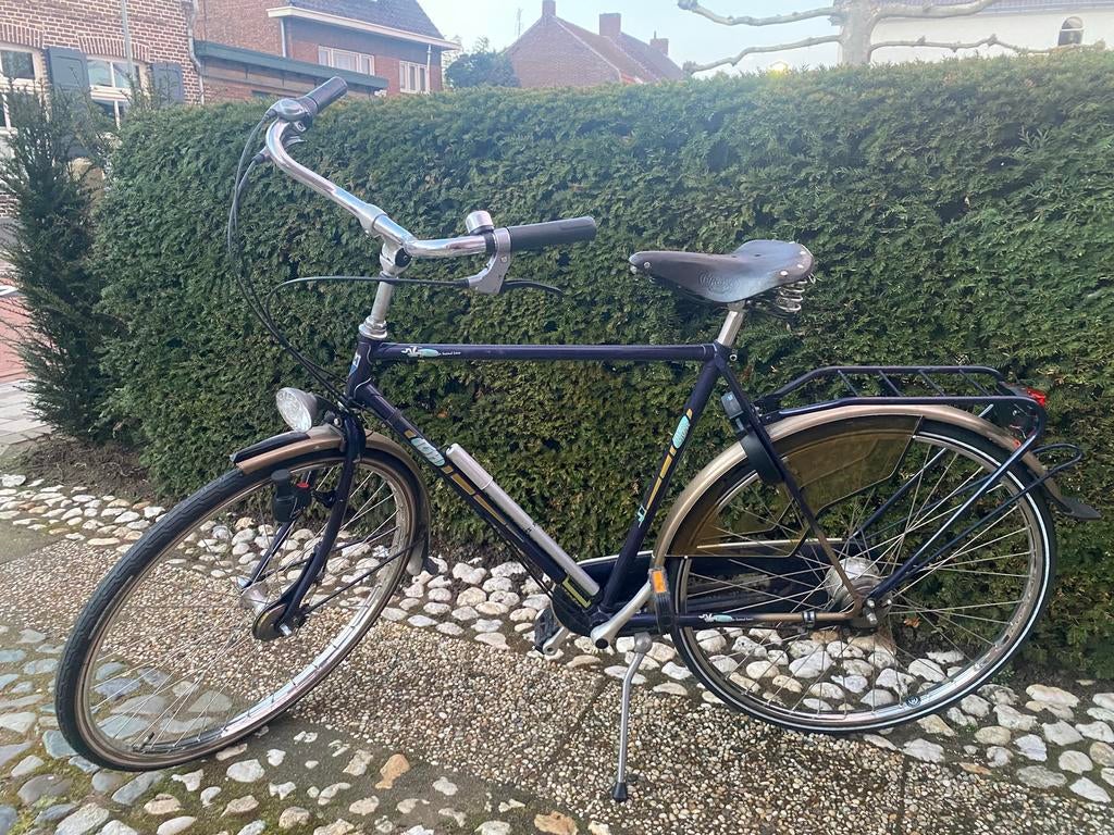 RIH herenfiets met Brooks zadel en slot met sleuteltje, Gebruikt, Velgrem, 65 cm of meer, Ophalen