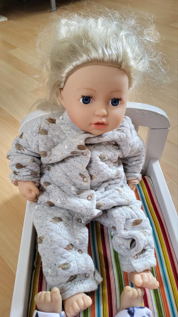2 poppen met assecoires, Kinderen en Baby's, Speelgoed | Poppen, Ophalen, Gebruikt, Babypop