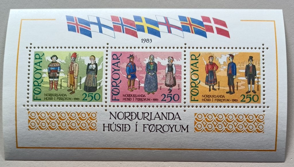 Faroer 1983 het noorden mich blok1 PF, Postzegels en Munten, Postzegels | Europa | Scandinavië, Ophalen of Verzenden, Denemarken