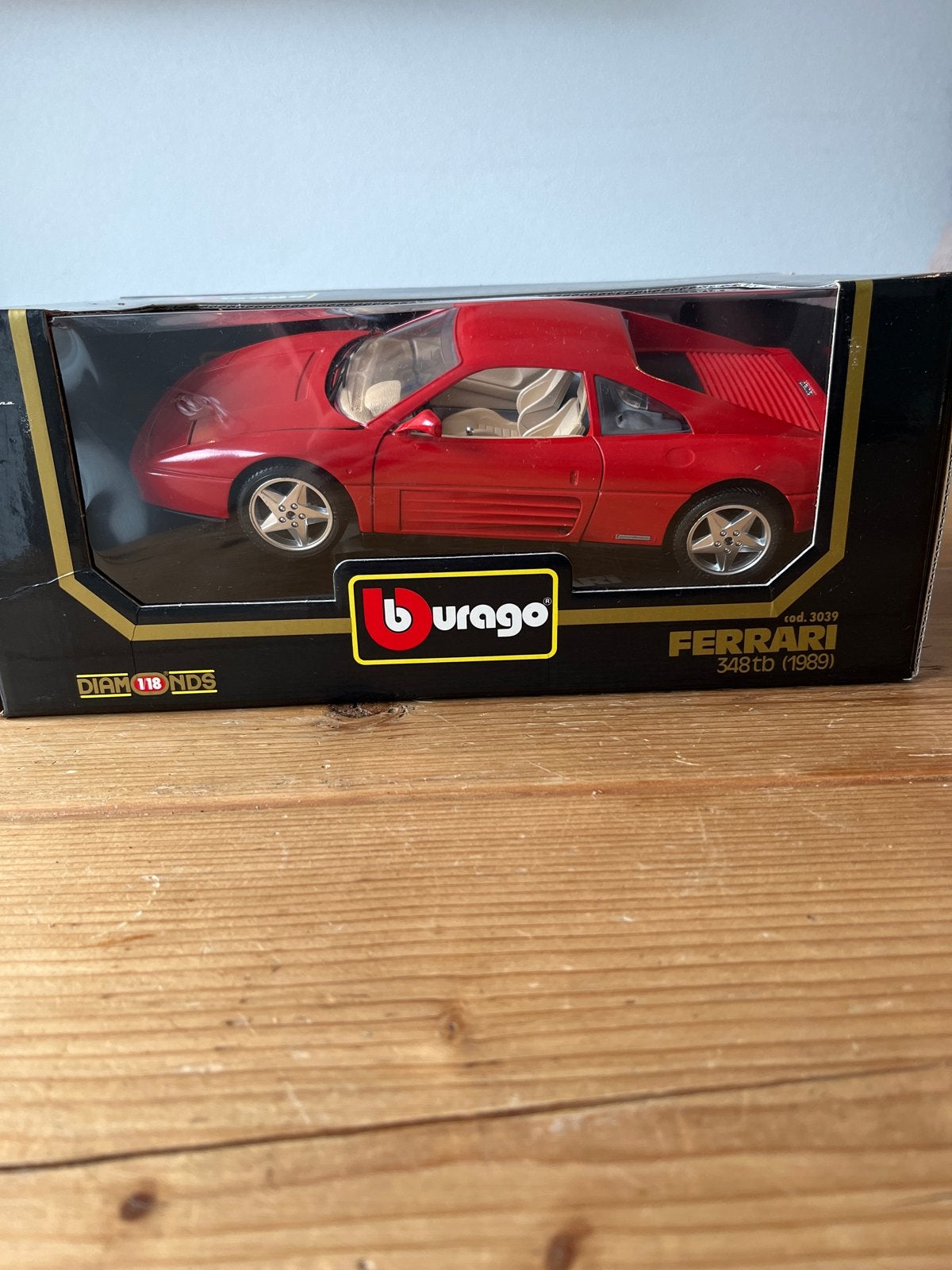 Burago Ferrari 348tb (1989) Diecast Model 1:18, Ophalen of Verzenden, Zo goed als nieuw, Auto, Bburago