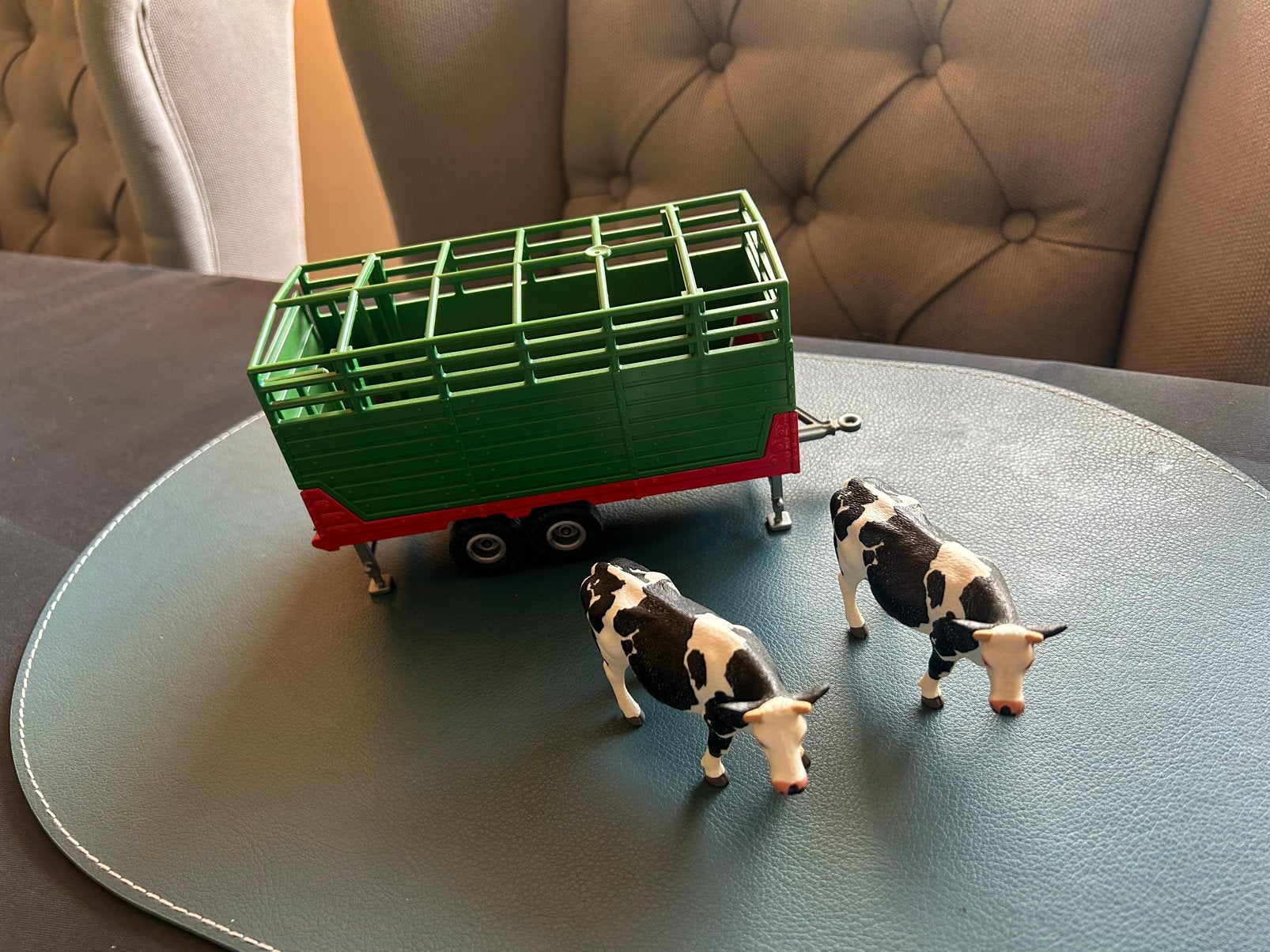Koeien met veewagen Siku 1:32, Verzenden, Gebruikt, Tractor of Landbouw, SIKU