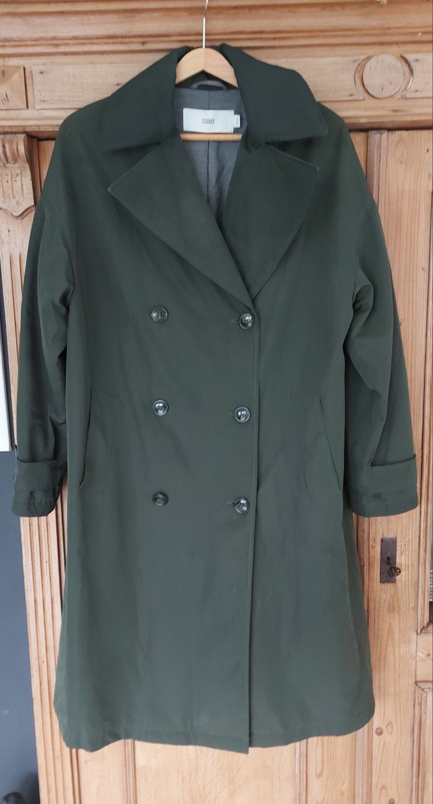 Stijlvolle Groene Trenchcoat Maat XL van CLOSED, Maat 42/44 (L), CLOSED, Ophalen of Verzenden, Zo goed als nieuw