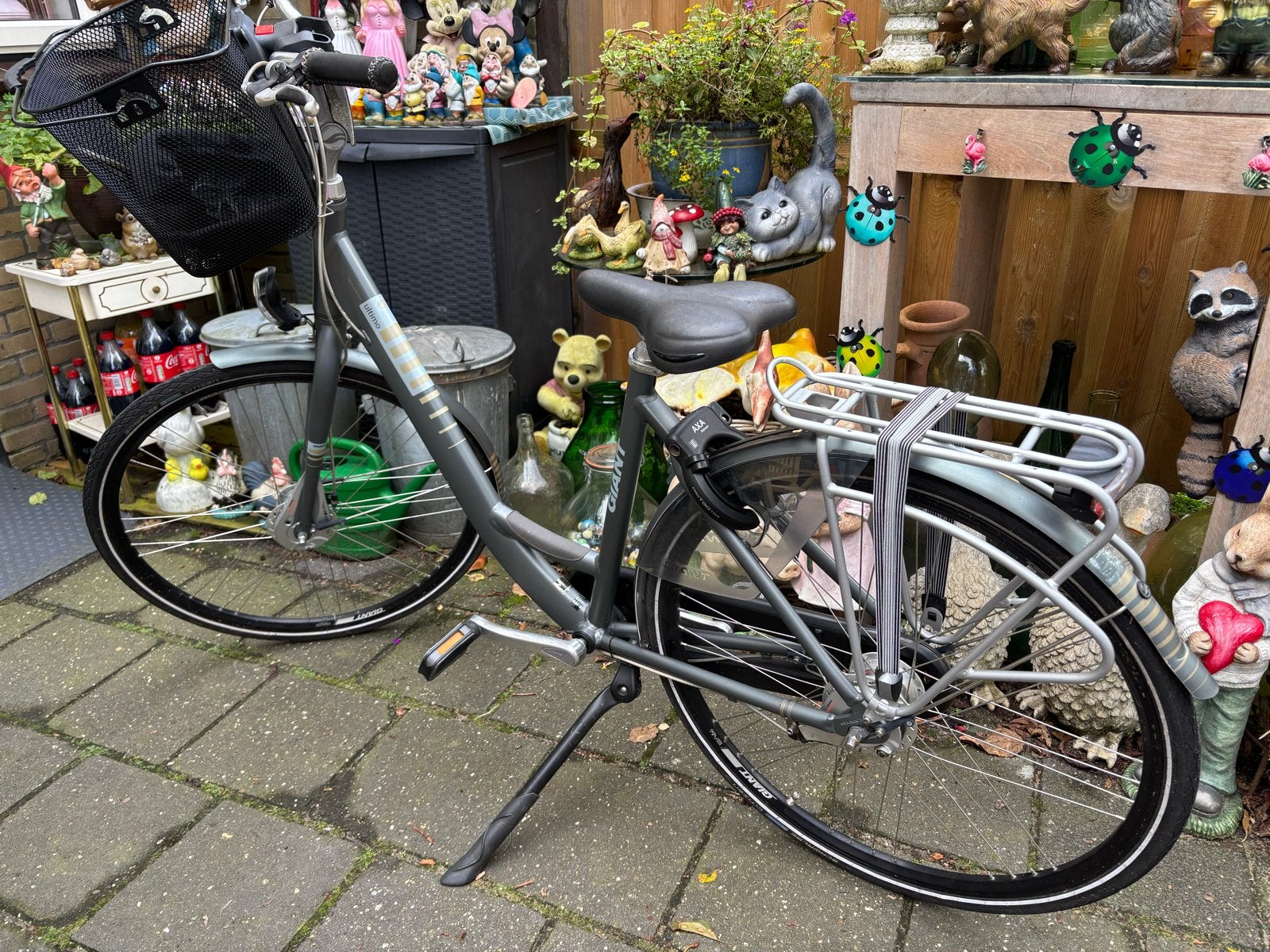 Giant Ultimo Damesfiets met Mand - Zo goed als nieuw, Ophalen, 53 tot 56 cm, Velgrem, Versnellingen