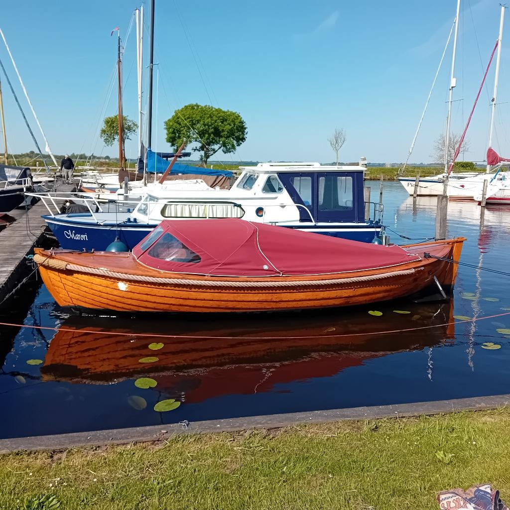 Klassieke eiken houten sloep met Volvo Penta MD2030 diesel, Watersport en Boten, Ophalen, Gebruikt
