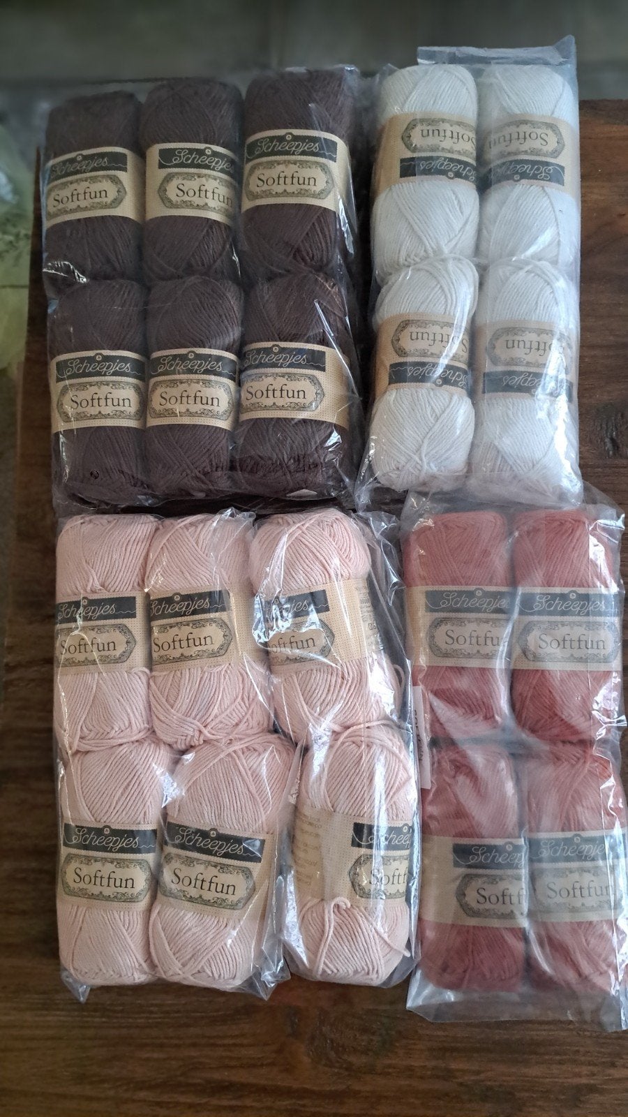 Partijtje Scheepjes Softfun garen - 20 bollen, Hobby en Vrije tijd, Breien en Haken, Ophalen of Verzenden, Nieuw, Breien of Haken