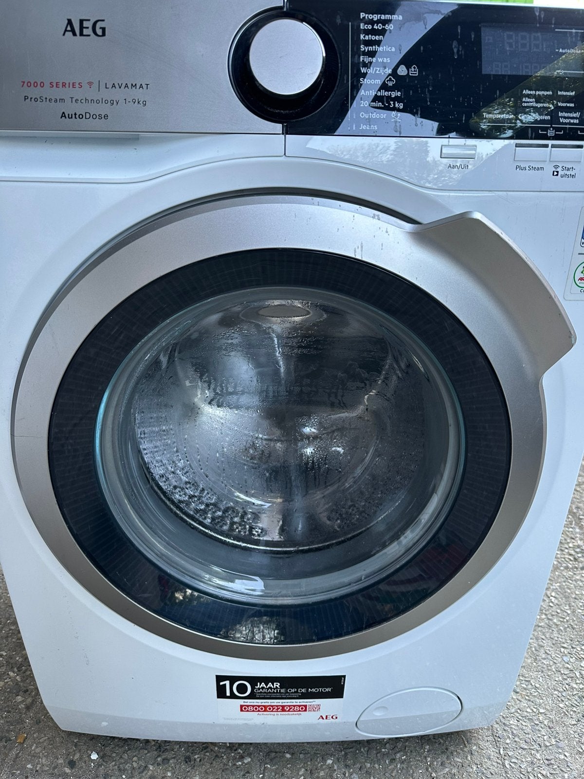 AEG 7000 series 9 kg wasmachine, Witgoed en Apparatuur, Wasmachines, Ophalen, Gebruikt, Voorlader, 85 tot 90 cm