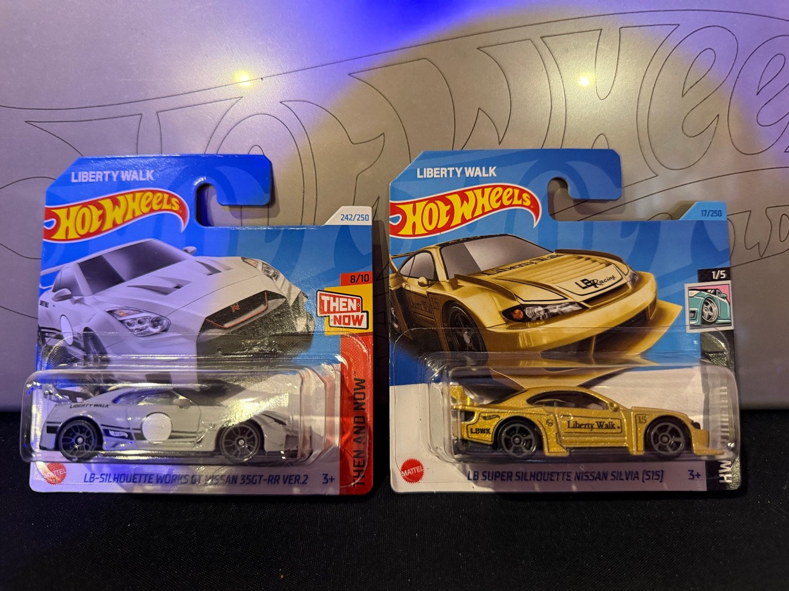 Hot Wheels Liberty Walk Nissan GT-R & Silvia Set, Ophalen of Verzenden, Zo goed als nieuw, Auto