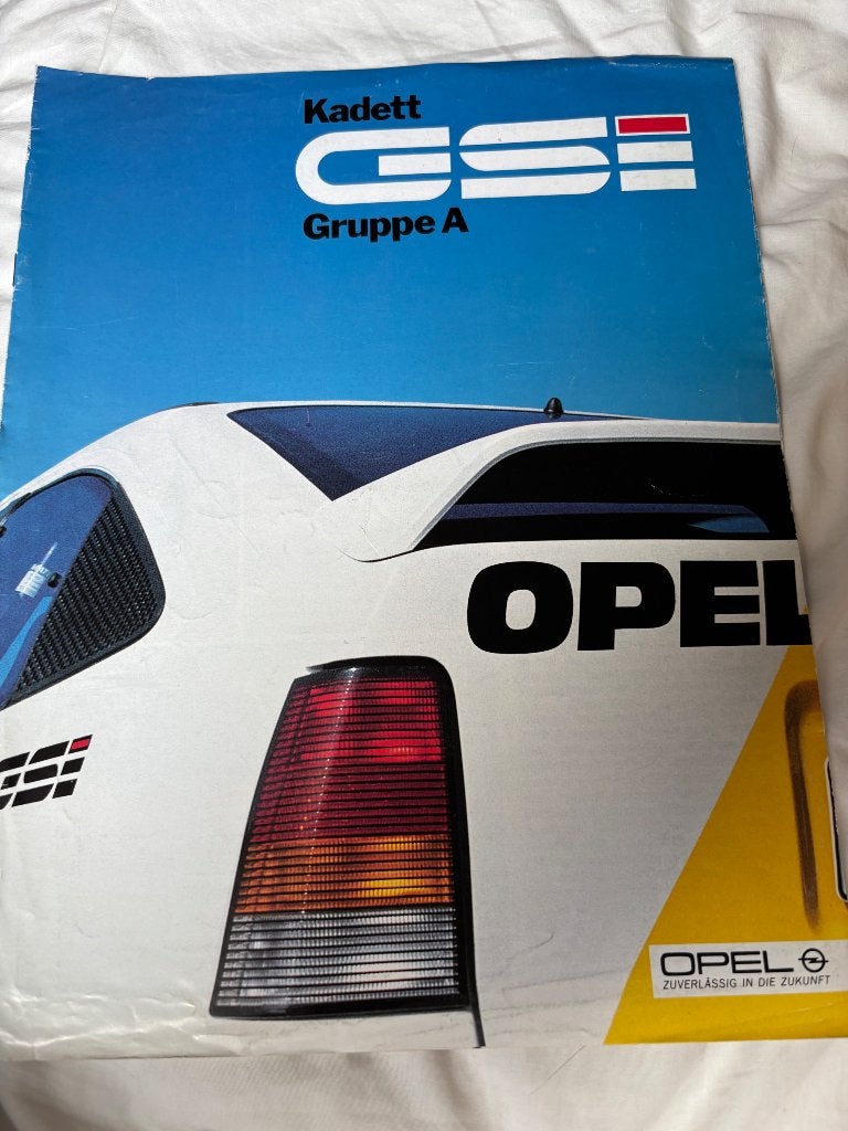 Folder Opel Kadett Gruppe A, Ophalen of Verzenden, Gelezen, Opel