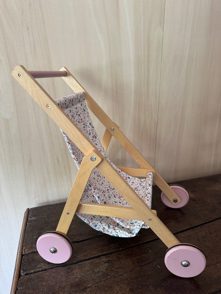 Little Dutch houten poppenwagen / loopwagen, Ophalen, Zo goed als nieuw, Rij- of Hobbelspeelgoed