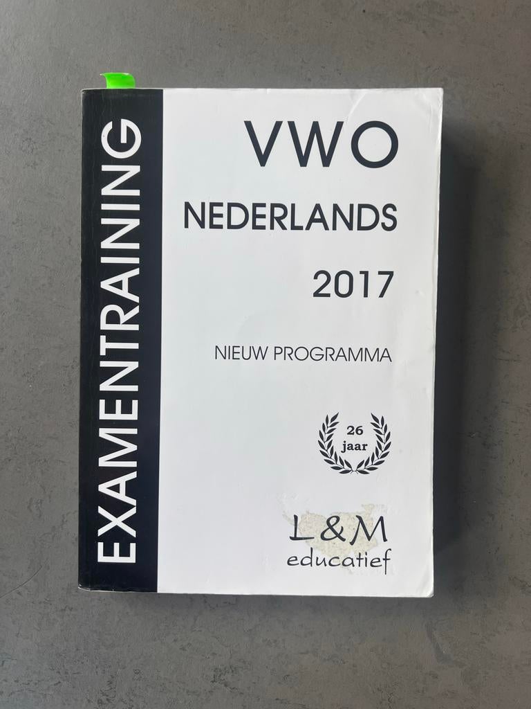 Examentraining VWO Nederlands 2017, Ophalen of Verzenden, Gelezen, VWO, Nederlands