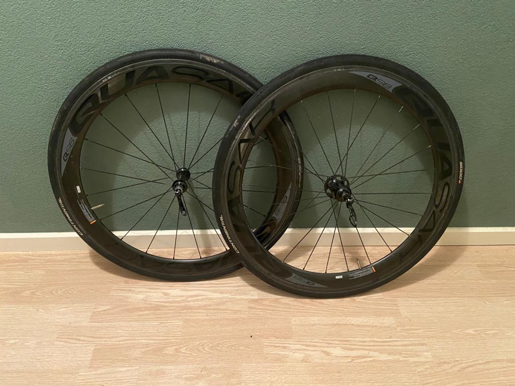 Quasar Q6 carbon wielset velgrem clincher, Fietsen en Brommers, Fietsonderdelen, Ophalen of Verzenden, Gebruikt, Carbon