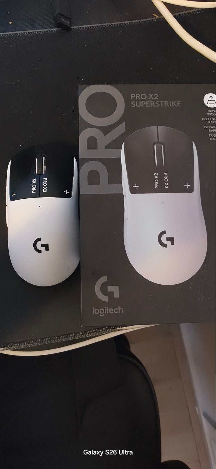 Logitech PRO X2 Superstrike Gaming Muis - Zo goed als nieuw, Computers en Software, Muis, Ophalen of Verzenden, Zo goed als nieuw