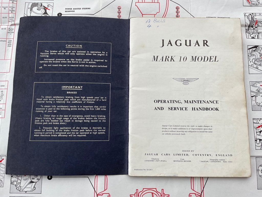 Jaguar mark 10 model handbook, Ophalen of Verzenden