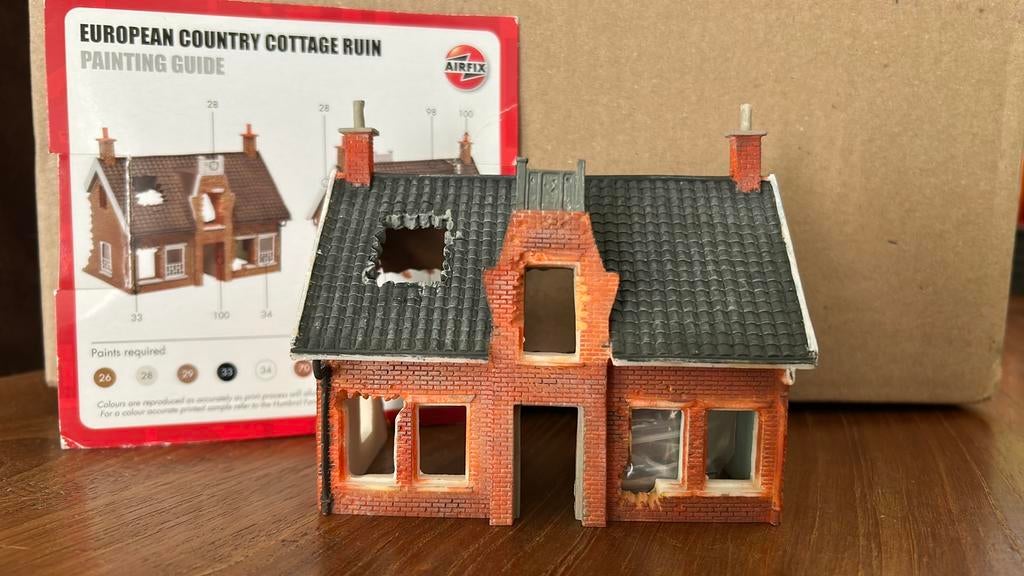 Airfix Hornby Country Cottage Ruin, Overige merken, Gelijkstroom of Wisselstroom, Zo goed als nieuw, Boek, Tijdschrift of Catalogus