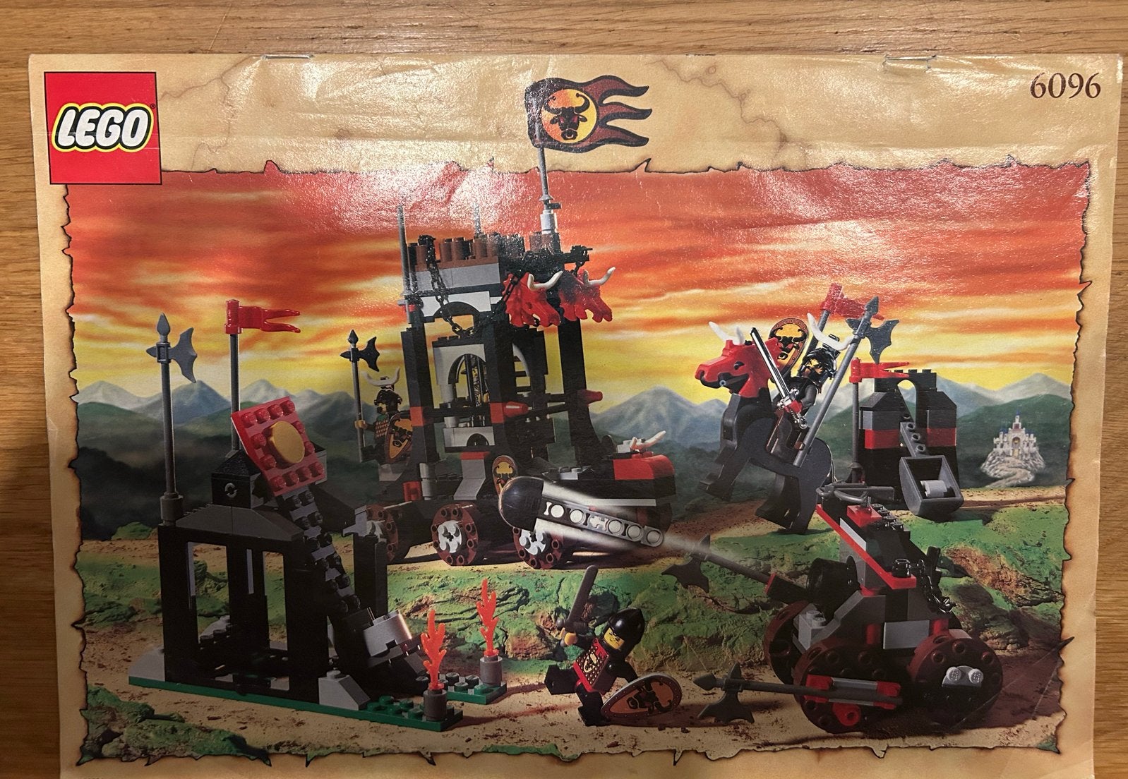 Lego Castle Knights 6096 Bull's Attack  ridders kingdom, Ophalen of Verzenden, Gebruikt