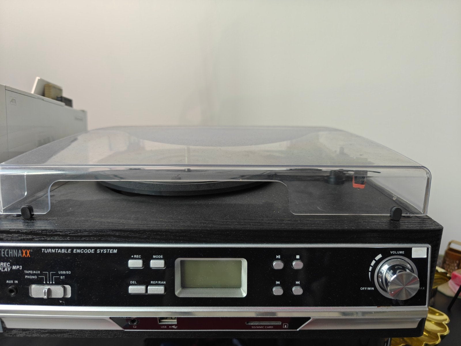 Platenspelern met  Cassettedeck en usb en Bluetooth, Gebruikt, USB-aansluiting, Platenspeler, Ophalen
