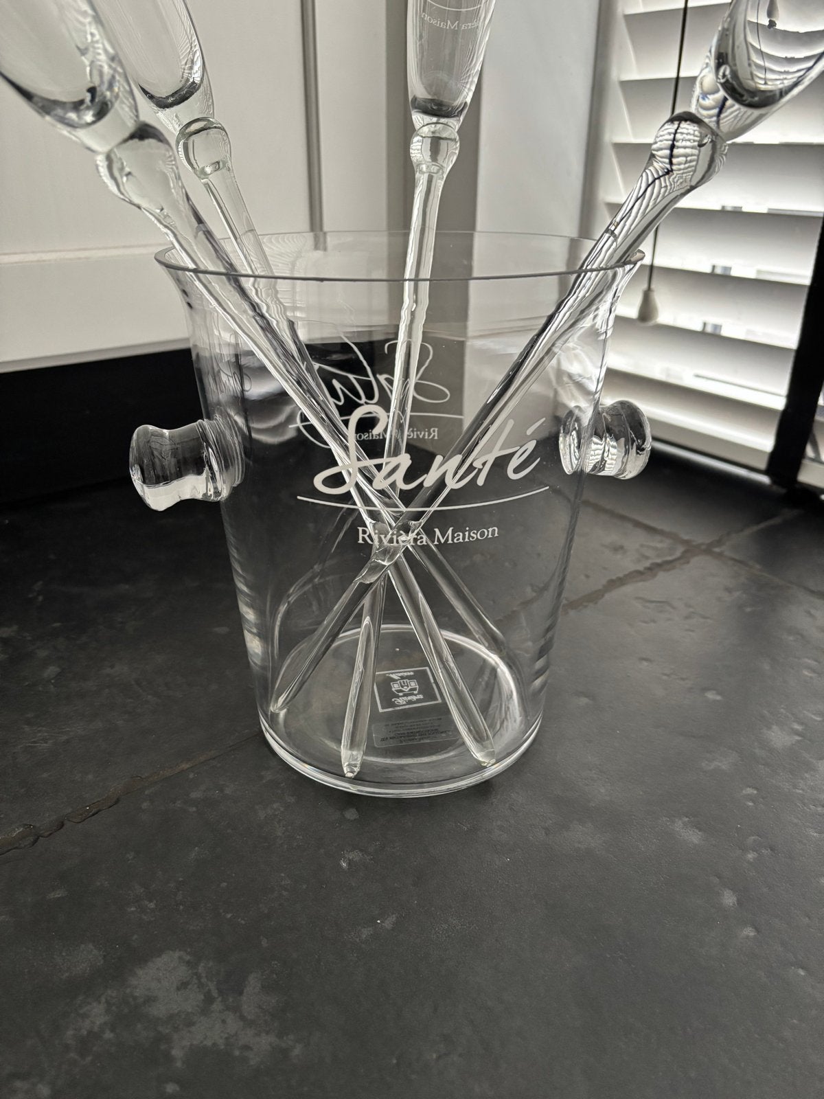 Riviera Maison wijnkoeler champagneglazen wijn bruiloft, Ophalen, Glas of Glazen, Overige stijlen, Glas