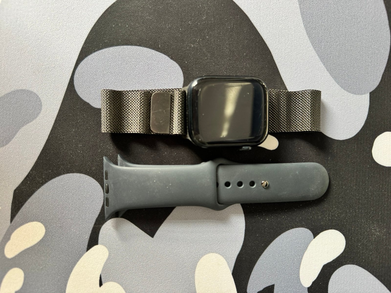Apple watch series 7 met milanese loop, Ophalen of Verzenden, Zo goed als nieuw, Zwart, IOS