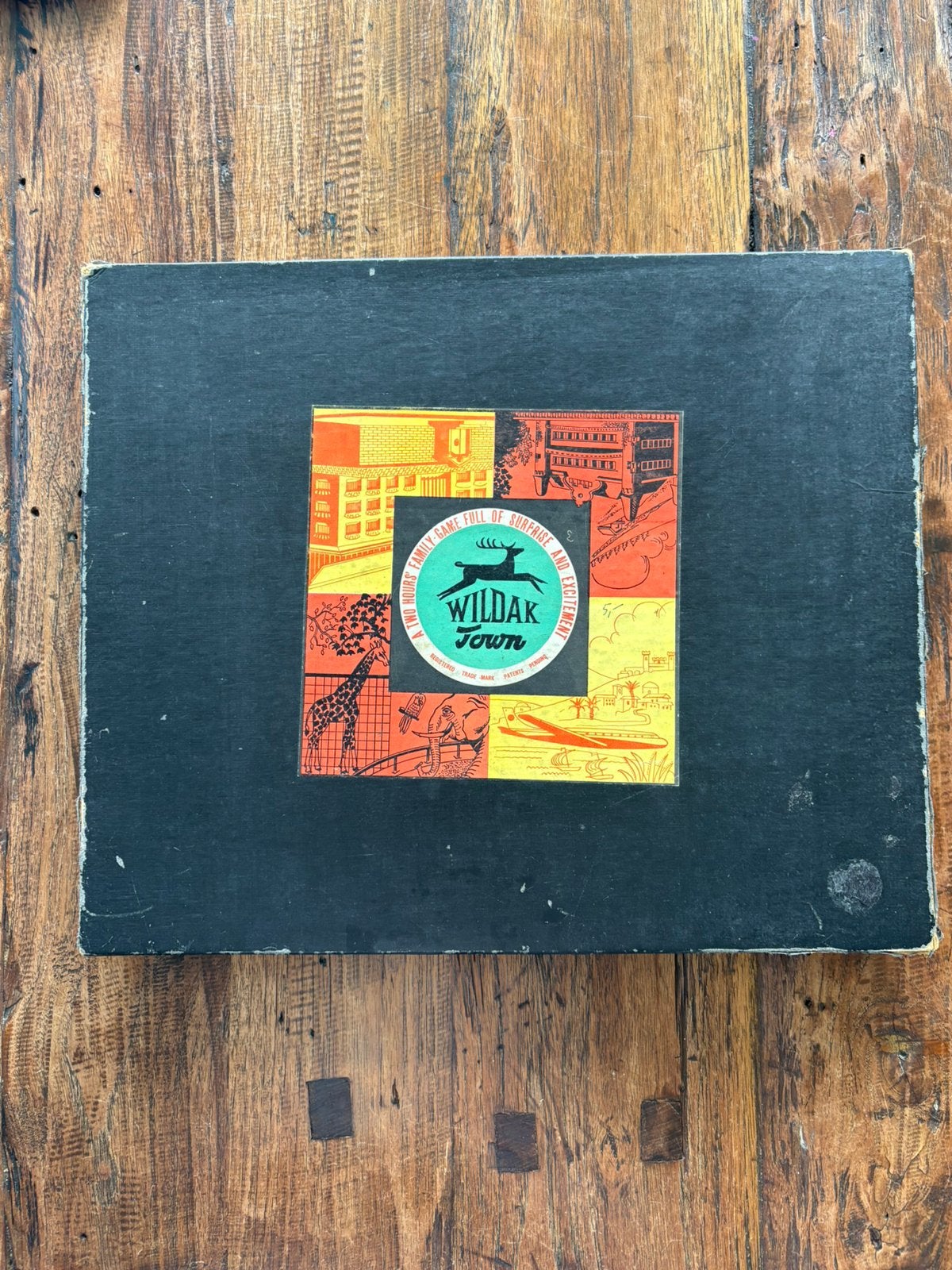 Wildak Town - Monopoly variant uit 1959 (rare / mooie staat), Vijf spelers of meer, Ophalen of Verzenden, Gebruikt
