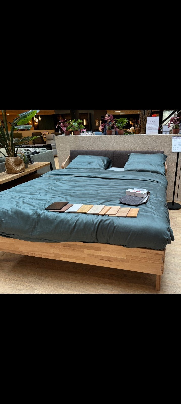 Premium designer bed nieuw in verpakking 140x200 cm, Ophalen, 140 cm, 200 cm, Hout