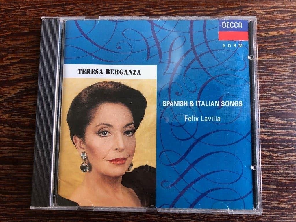 Teresa Berganza - Spanish and Italian Songs - Felix Lavilla, Cd's en Dvd's, Ophalen of Verzenden, Romantiek, Zo goed als nieuw