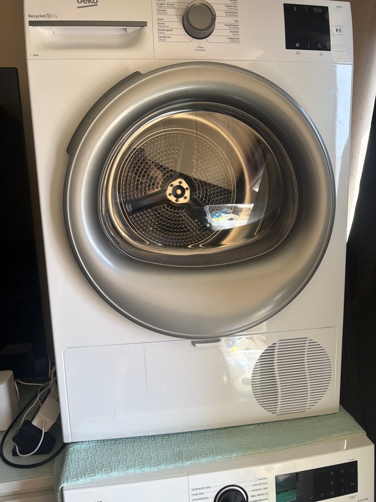Beko Wasdroger 8KG - Efficiënt en Betrouwbaar, Witgoed en Apparatuur, Wasdrogers, Ophalen, 6 tot 8 kg, Gebruikt, Voorlader