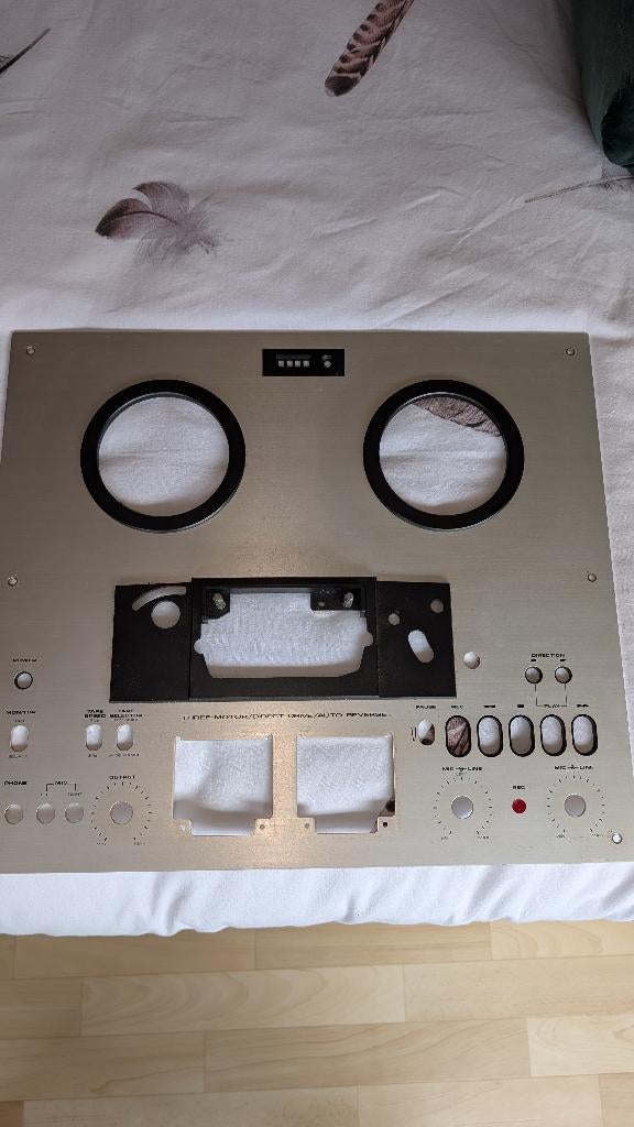tapedeck frontplaat AKAI GX-230D in goede staat, Audio, Tv en Foto, Bandrecorders, Ophalen of Verzenden, Onderdeel