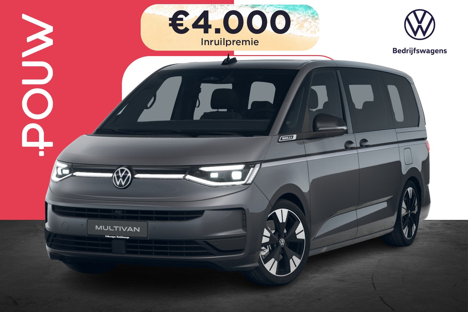 Volkswagen Multivan 1.5 eHybrid 245pk L2 Bulli Edition 4Moti, Auto's, Automaat, 12 maanden, 1498 cc, Euro 6