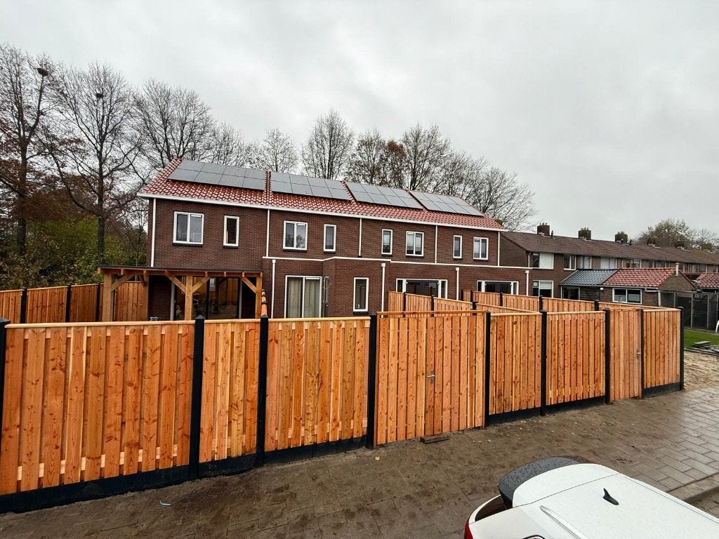 Hout en beton schuttingen, gratis offerte!, Ophalen, 1 tot 2 meter, Minder dan 3 meter, Nieuw