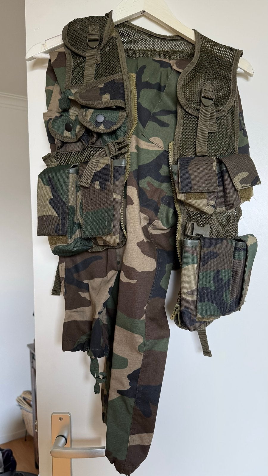 Camo broek en vest set - XXS Regular, Ophalen of Verzenden, Zo goed als nieuw, Maat 46 (S) of kleiner, Meerkleurig