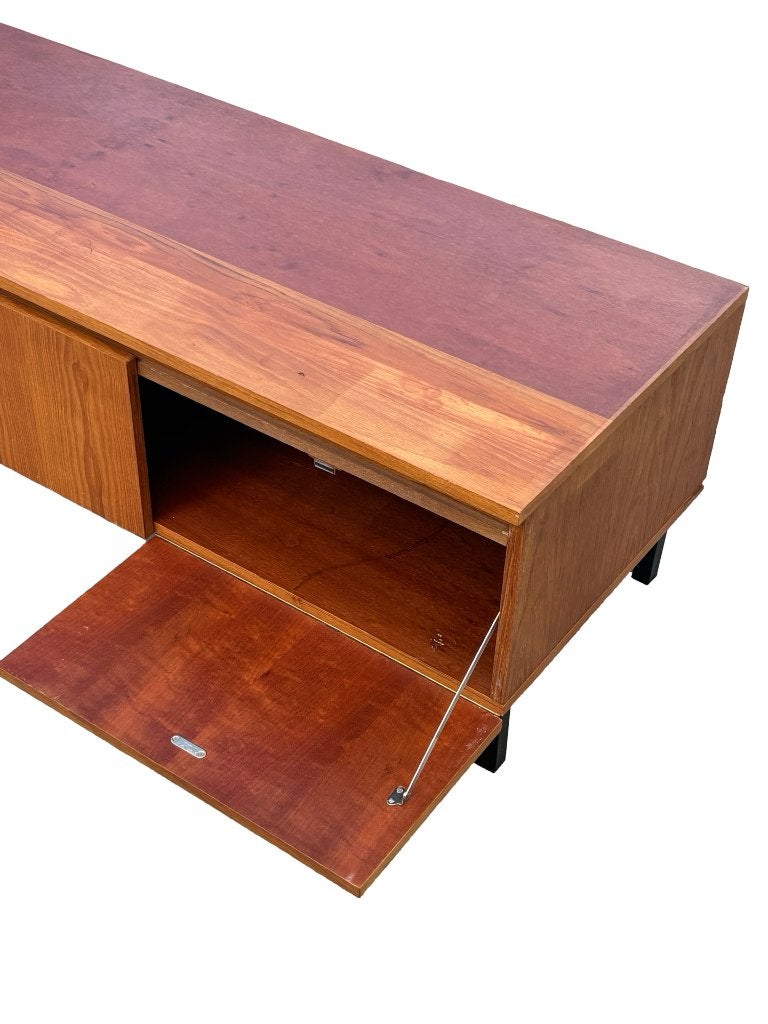 Vintage Lowboard Dressoir Tv Audio Meubel Jaren 60 Teak, Huis en Inrichting, Vintage Dressoir, Gebruikt, Vintage Dressoir, Vintage Dressoir