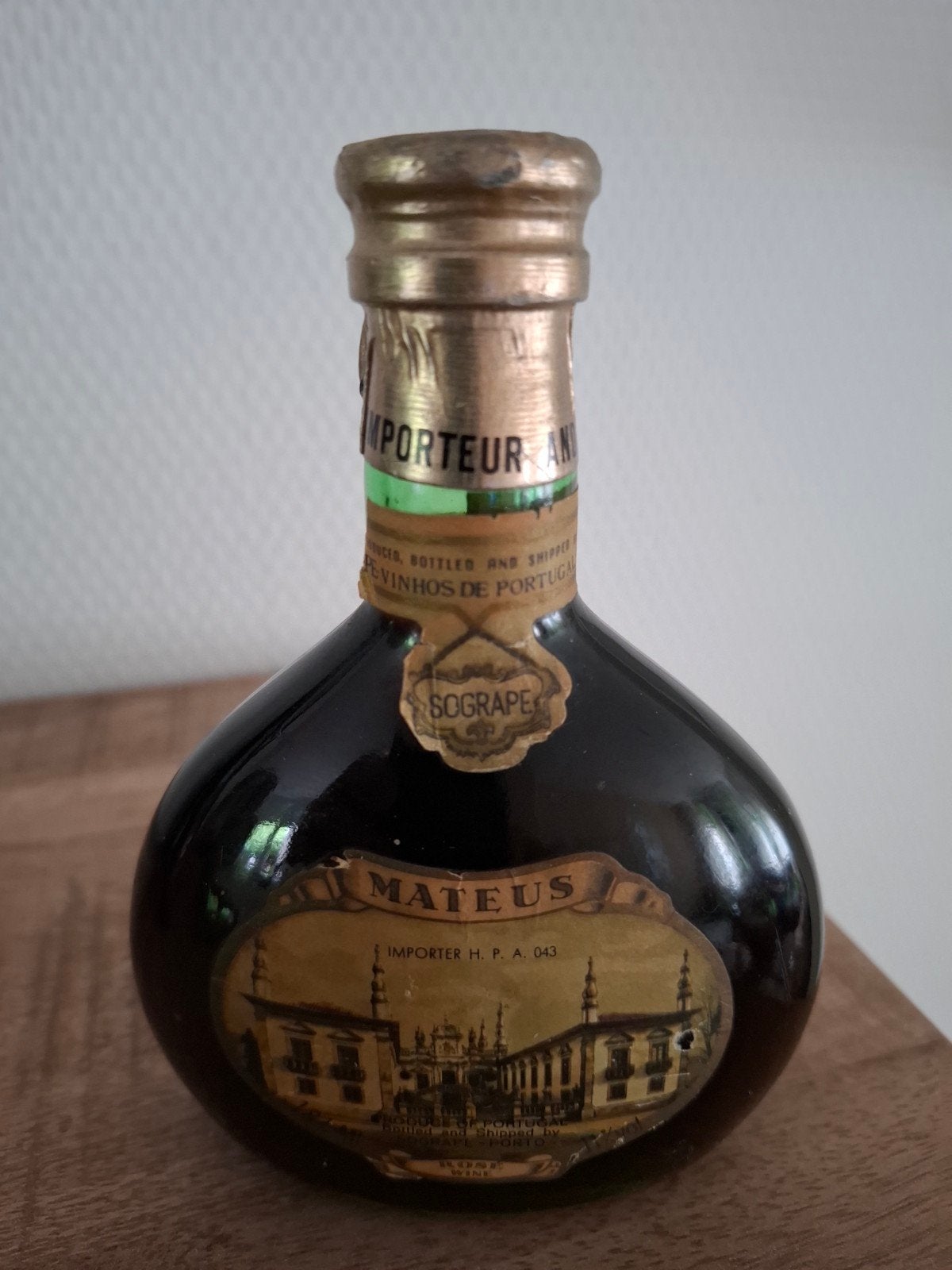 Vintage Mateus Rosé Minifles (187ml), Overige gebieden, Roséwijn, Nieuw, Ophalen of Verzenden