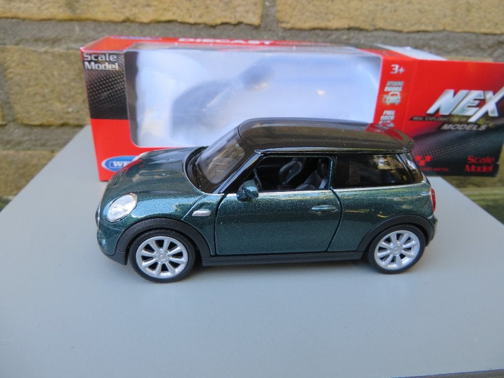 Welly New Mini Cooper groen, Ophalen of Verzenden, Nieuw, Auto