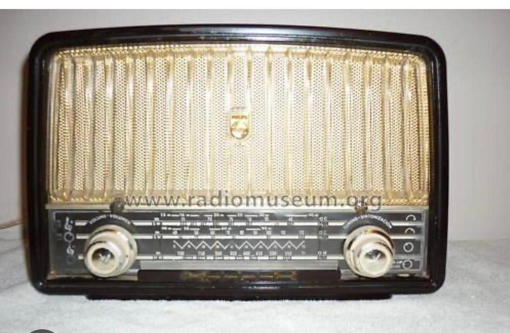 Vintage goedwerkende radio uit 1955, Ophalen of Verzenden