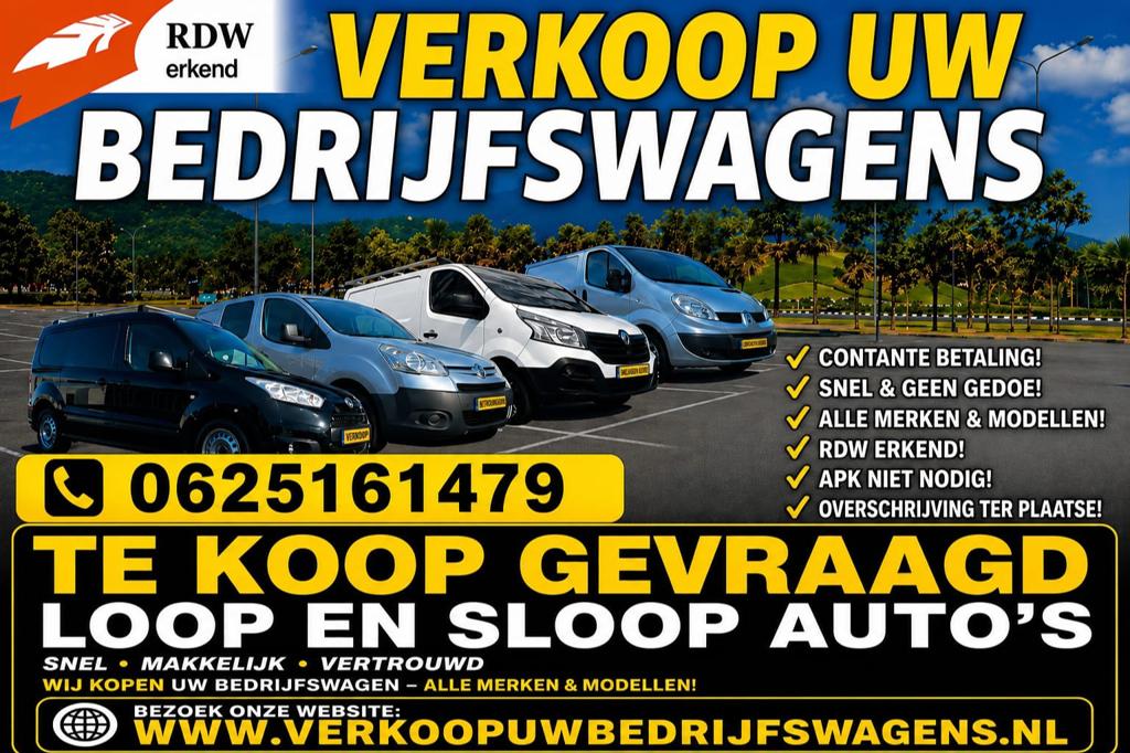 Te koop gevraagt loop of sloop auto's