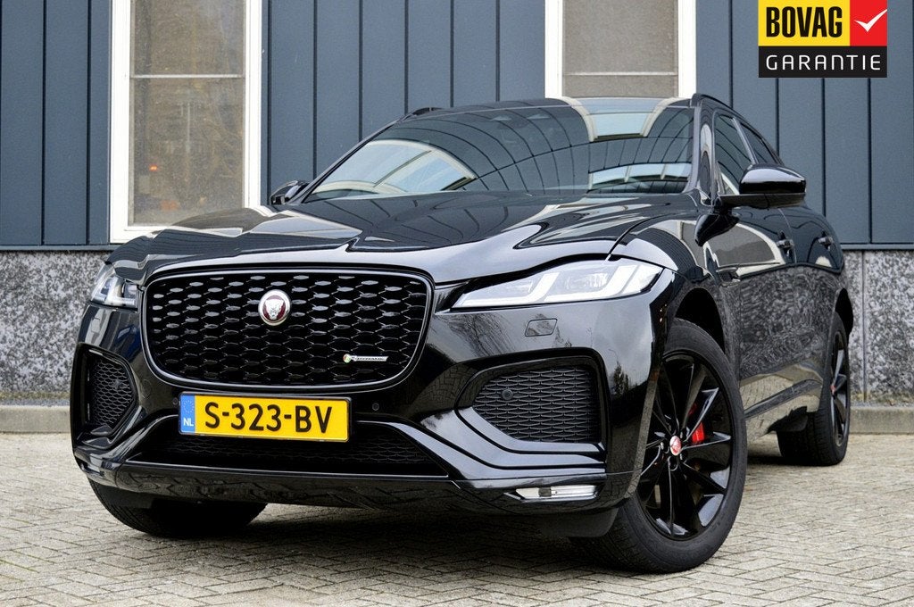 Jaguar F-Pace 2.0 P400e PHEV R-Dynamic Black SOH 95% Rijklaa, Auto's, Jaguar, Automaat, Gebruikt, 4 cilinders, Zwart