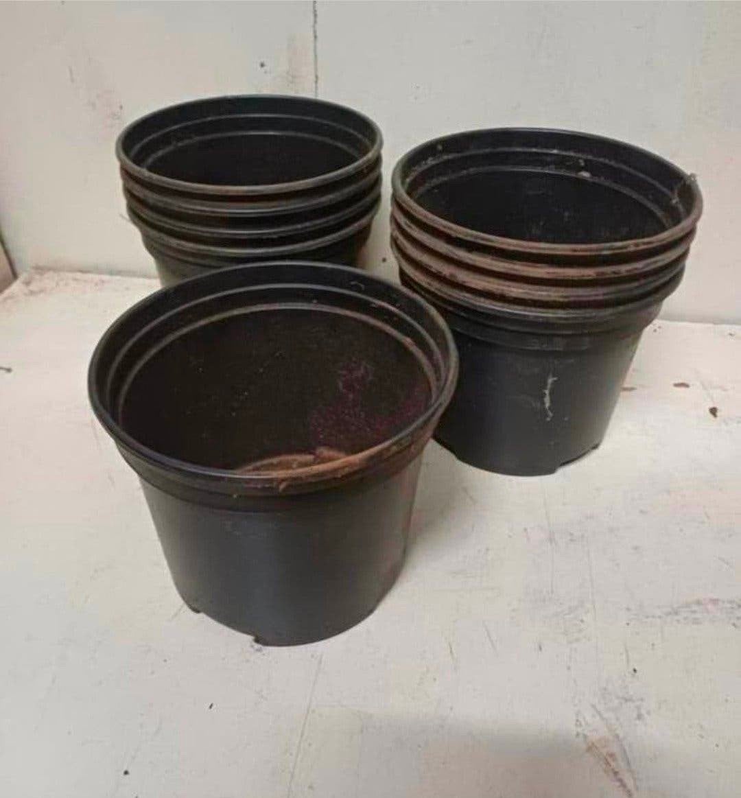 kweekpotten plantenpotten bloempotten 2 liter, Kunststof, Gebruikt, Rond, Ophalen of Verzenden