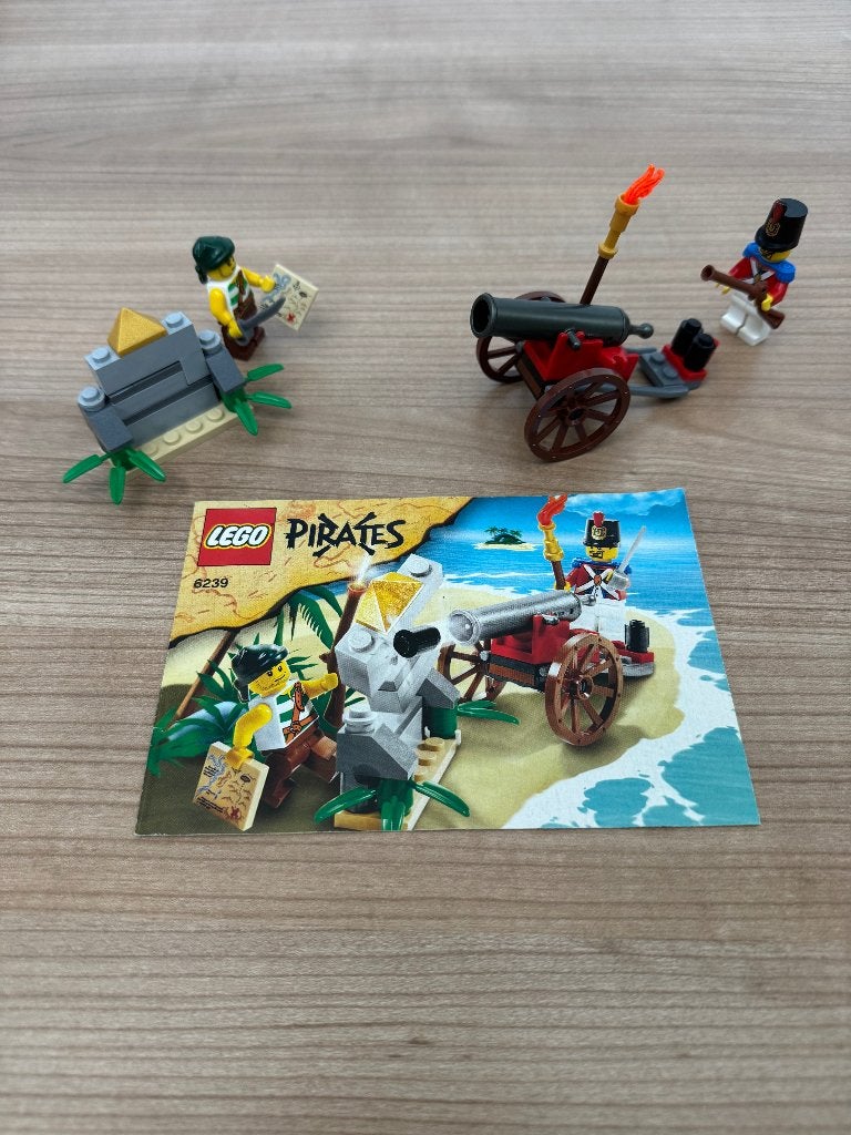 Lego Pirates Canon battle 6239, Compleet, Lego, Zo goed als nieuw, Complete set