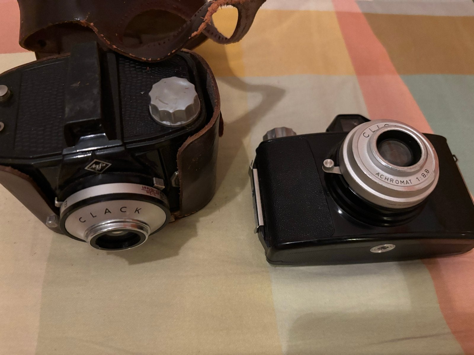 2x Agfa Clack  de 1 en 2 decamera’s, Ophalen of Verzenden, Gebruikt, Compact, Overige Merken