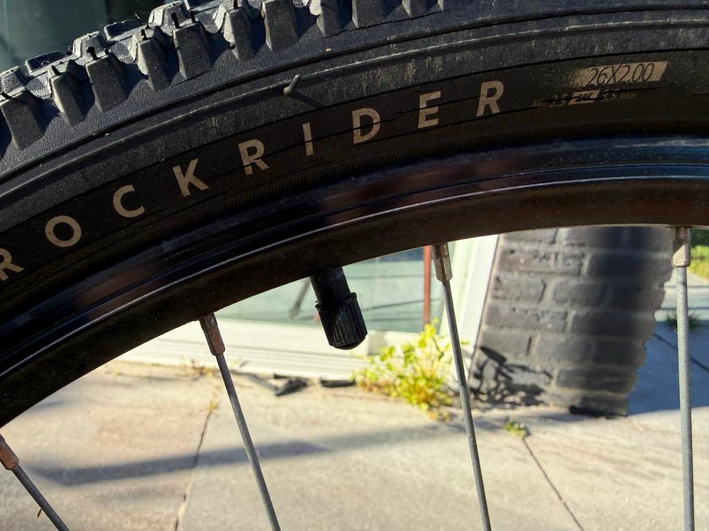 Rockrider ST 500 Mountainbike - Oranje, Ophalen, Zo goed als nieuw, Mountainbike, Voorvork
