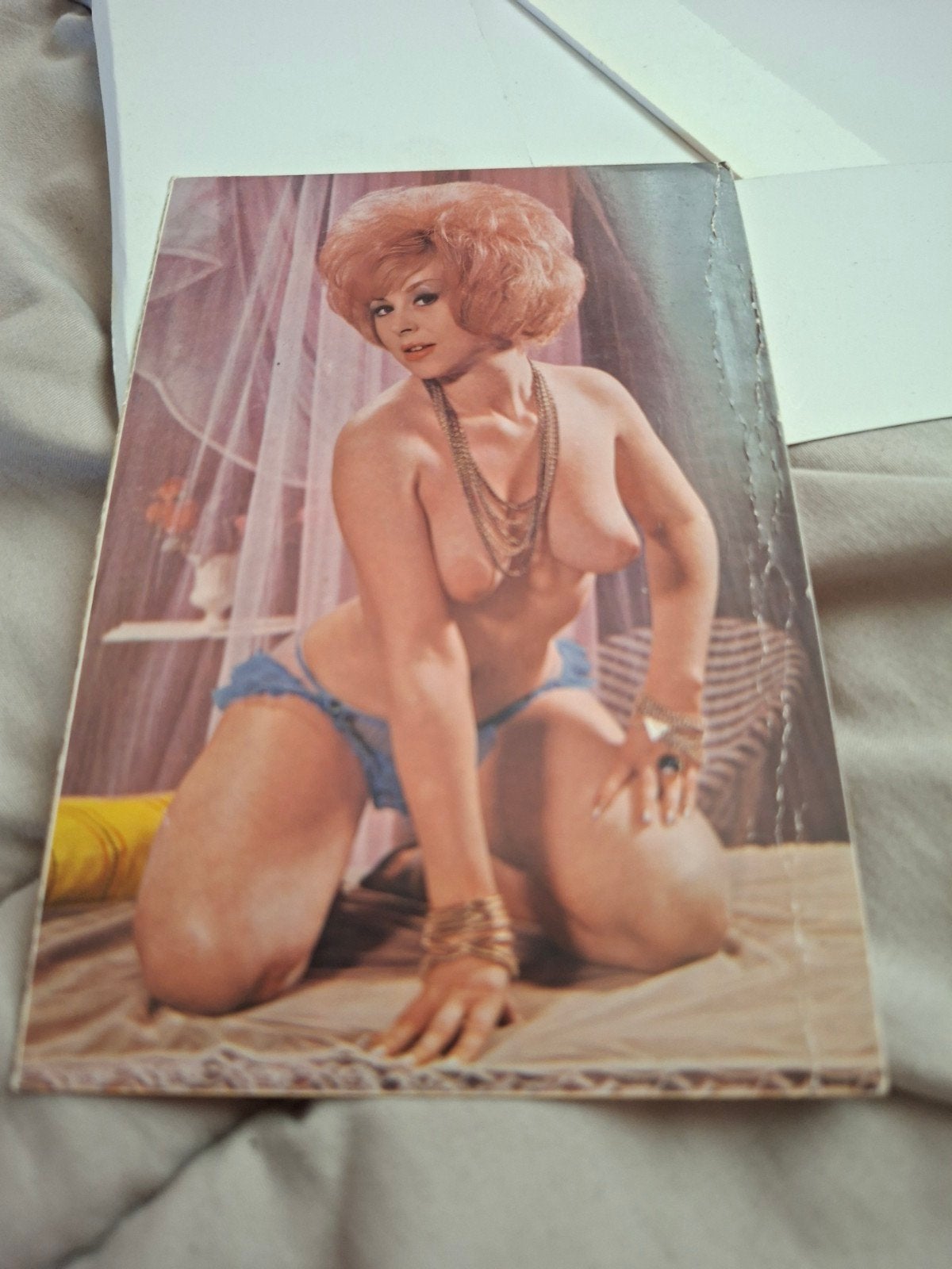 Vintage Pin-up Foto - Onbekende Schoonheid, Ophalen, Gelezen, Onbekend, Wereld overig
