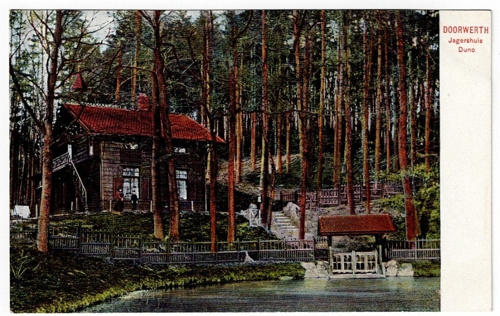 Doorwerth 1910. Het prachtige Jagershuis "Duno"., Ophalen of Verzenden, Voor 1920, Ongelopen, Gelderland