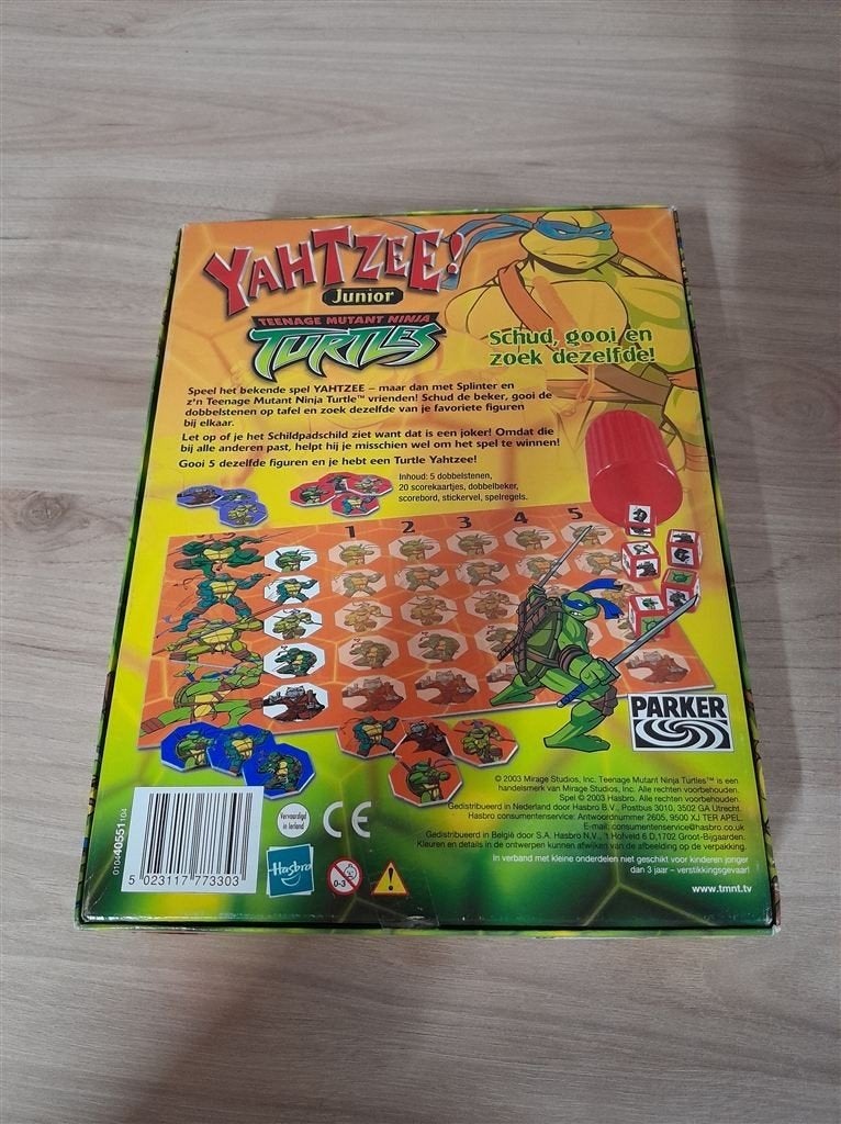 Yahtzee ninja turtles - s4737, Verzenden, Zo goed als nieuw