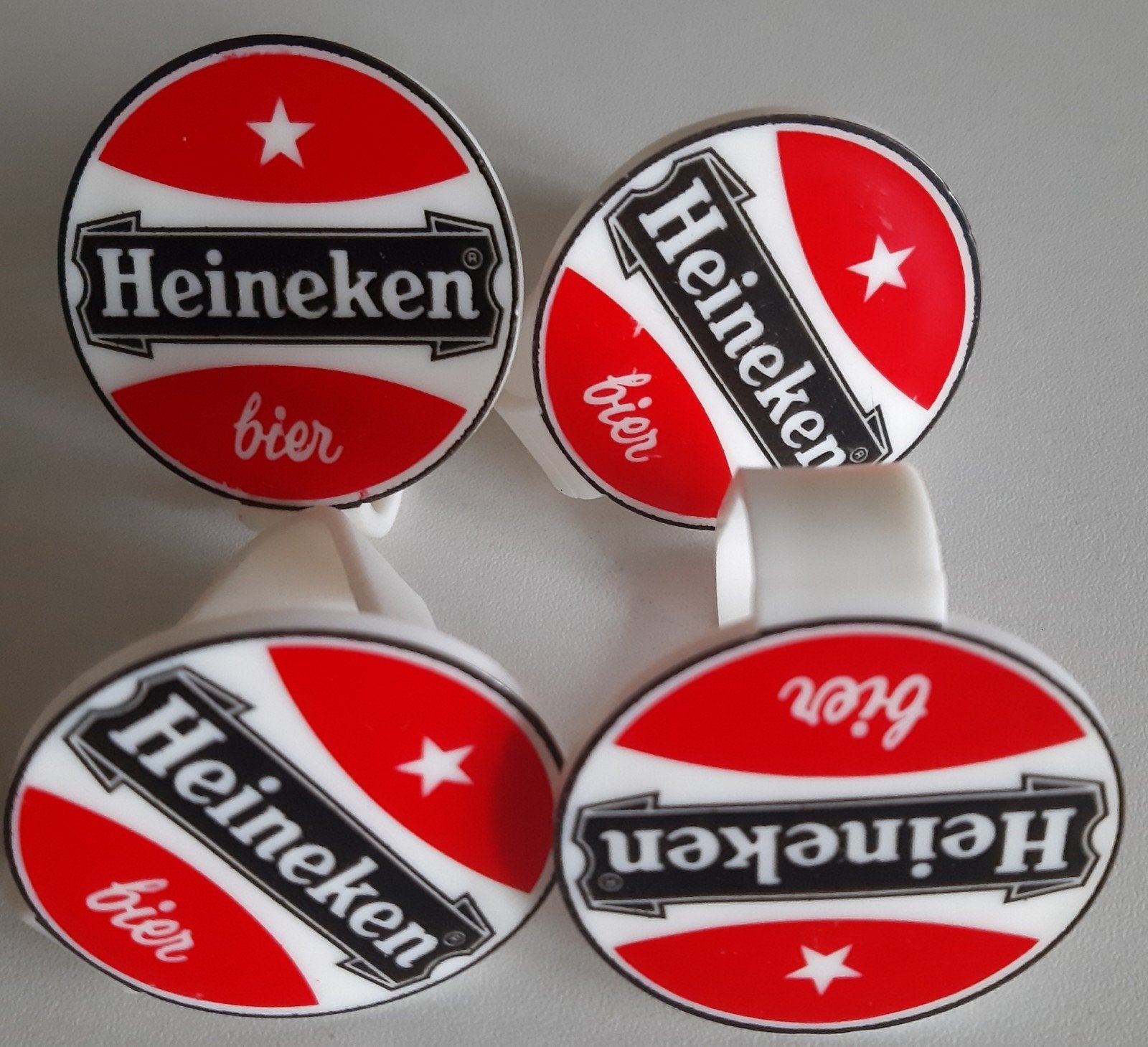 Heineken tafelkleed klemmen, Ophalen of Verzenden, Zo goed als nieuw, Glas of Glazen, Heineken