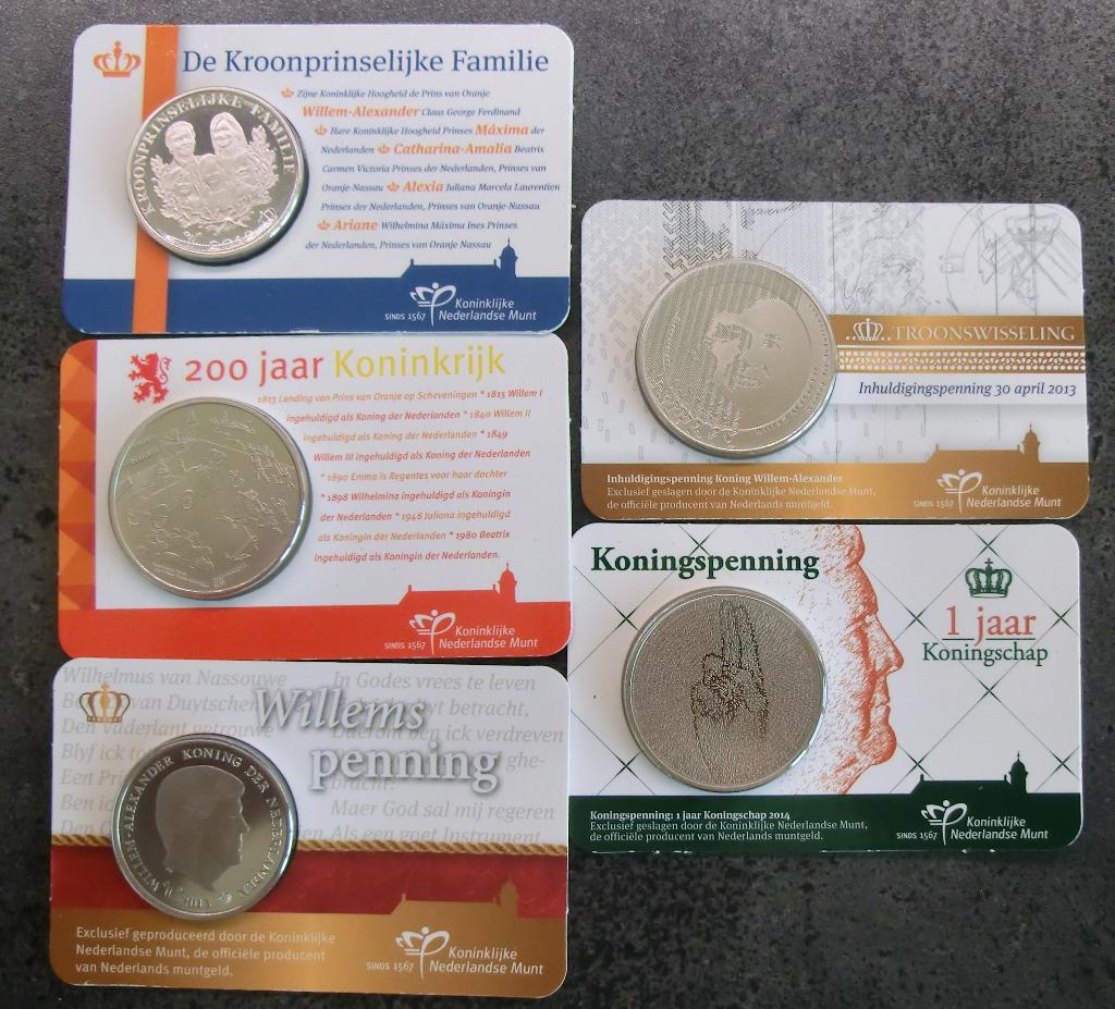 set penningen vanaf nr 1 in coincards, Ophalen of Verzenden, Overige materialen, Nederland