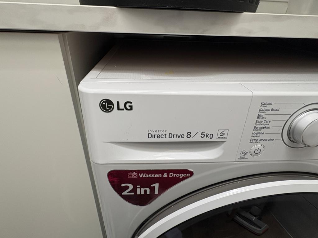 LG was en droogmachine, 4 tot 6 kg, Ophalen of Verzenden, Gebruikt, 85 tot 90 cm