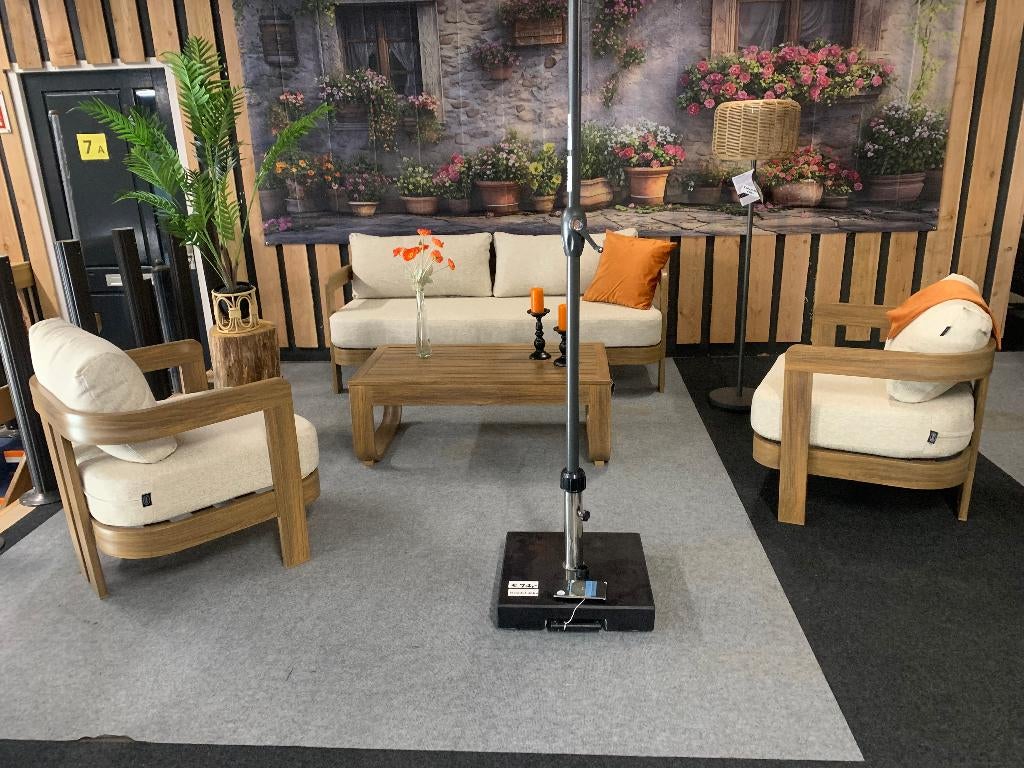 Loungeset Santiago, Ophalen, 4 zitplaatsen, Bank, Nieuw