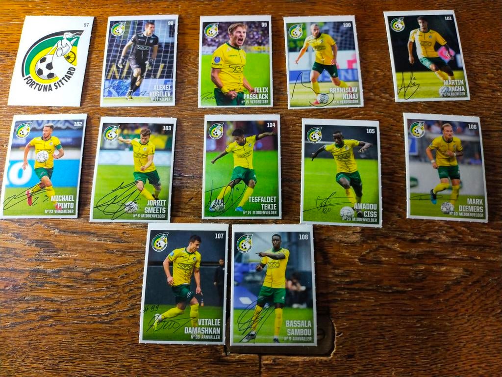 Fortuna Sittard stickers, Ophalen of Verzenden