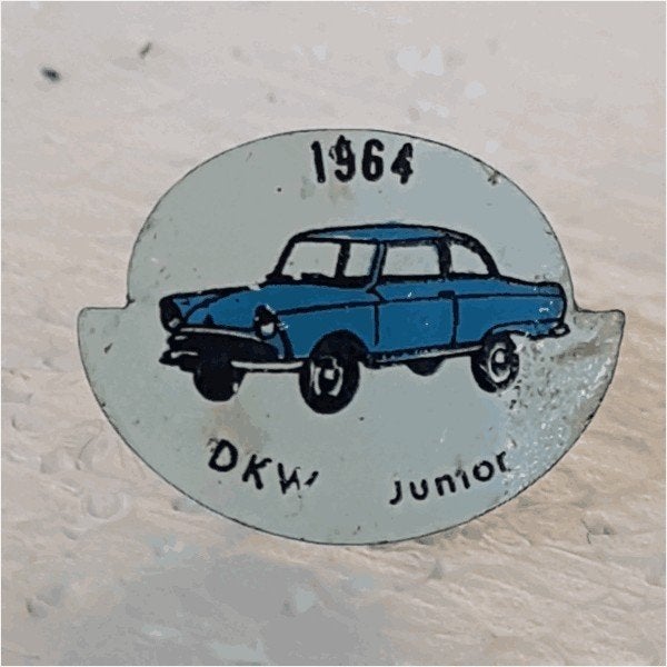 SP0287 Speldje 1964 DKW Junior blauw, Ophalen of Verzenden, Gebruikt, Overige onderwerpen
